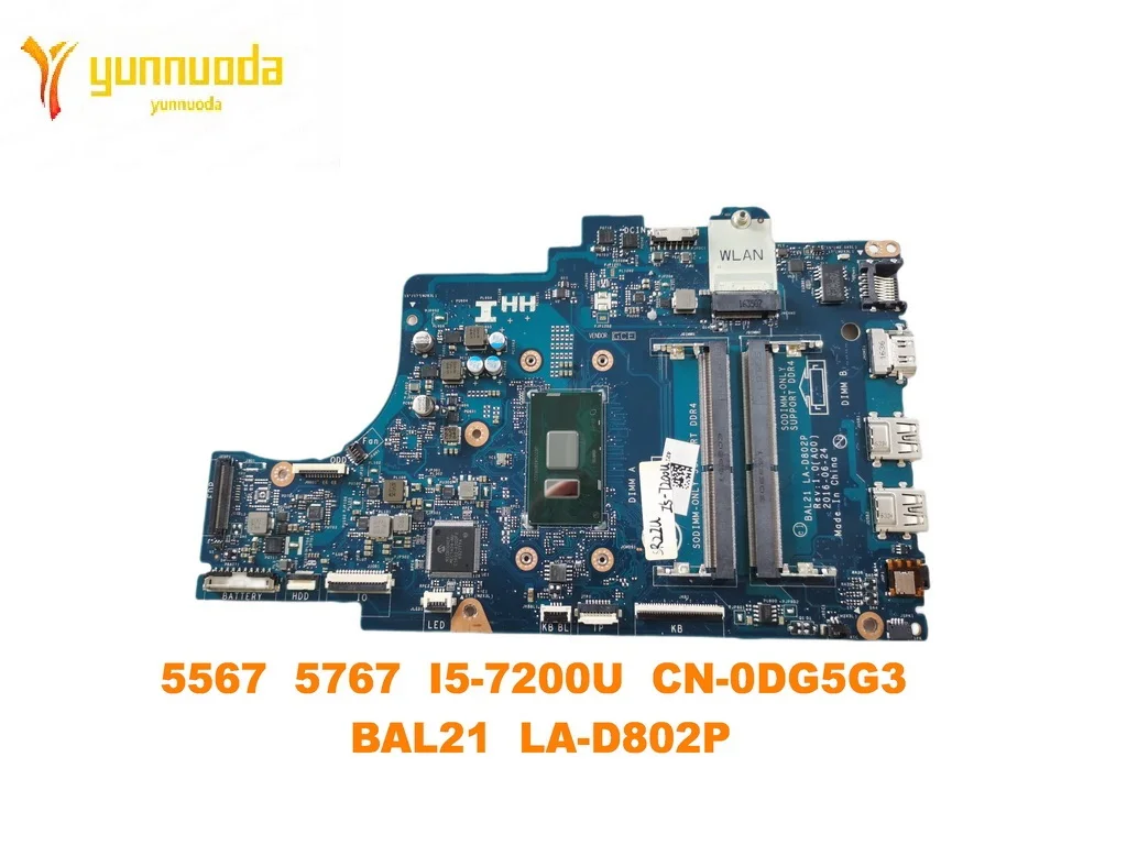 Оригинал для DELL Inspiron 5567 5767 материнская плата ноутбука Φ оригинальная деталь