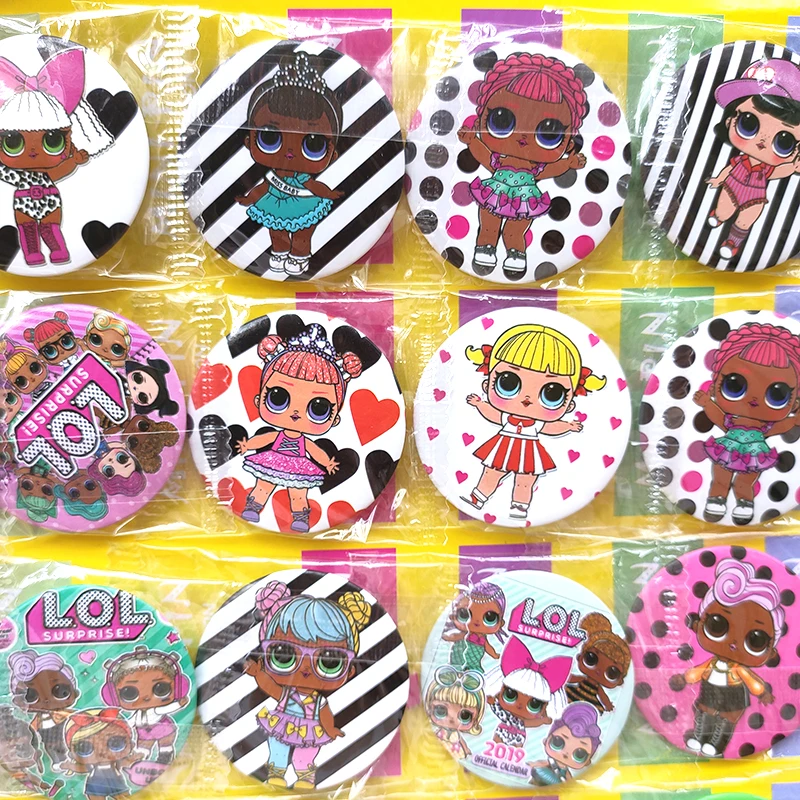 

L.O.L.SURPRISE! lol dolls toys Badge Birthday Party Decorations toy Kid Anime Figure Cartoon Badges for Clothes Party toys gift