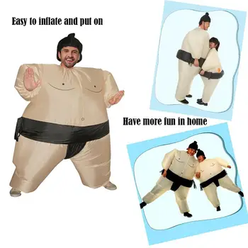 

Inflatable Sumo Costume Suits Wrestler Halloween Costume for Adult/Children Fat Man Sumo Party Cosplay BlowupCostume şişme cloth