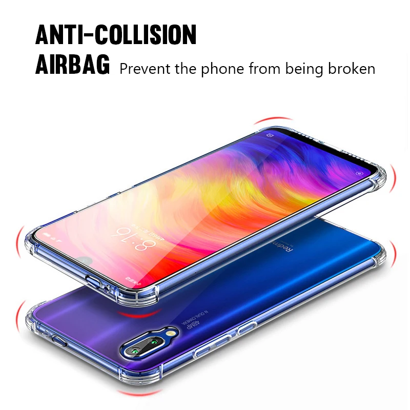 Прозрачный силиконовый чехол для Xiaomi mi A3 A2 8Lite mi 9 SE 9T CC9 CC9E противоударный чехол на красный mi Note 7 7A 6A 5 Plus S2 K20 чехол