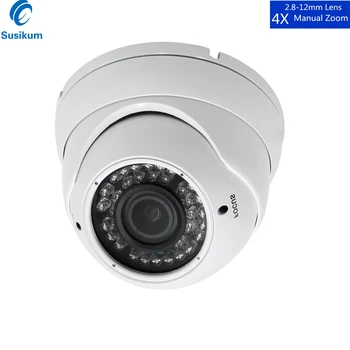 

H.265 Dome IP Camera POE 5MP 2.8-12mm Lens 4X Manual Zoom P2P ONVIF Xmeye APP Indoor Infrared IR Night Vision Camera