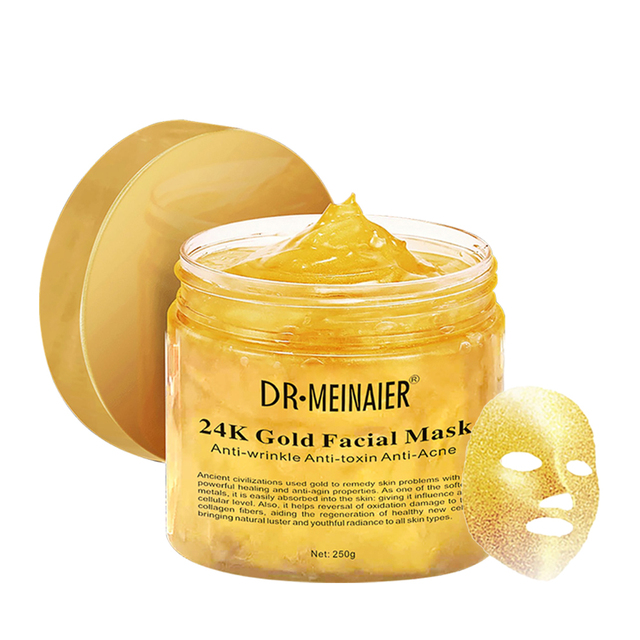 Gold Collagen Facial Sleeping Mask Anti Wrinkle Anti Toxin Moisturizing Face Gel Mask Smooth Tender Skin Repair Cream