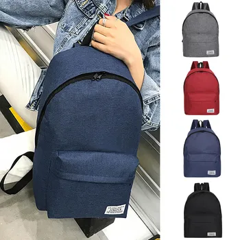 

Backpack Women 2020 Student Solid Color Canvas Backpack Bag Fashion Travel College Style Backpack Travel Backpack Daypack