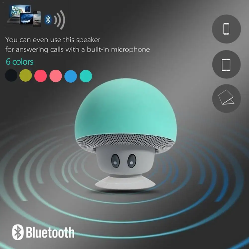 Модный мультяшный гриб прическа Bluetooth динамик s водонепроницаемый беспроводной