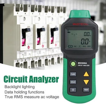 

Electrical Instruments Multifunction Voltage Distribution Circuit Analyzer Socket Tester Fault Meter Digital High Precision Home