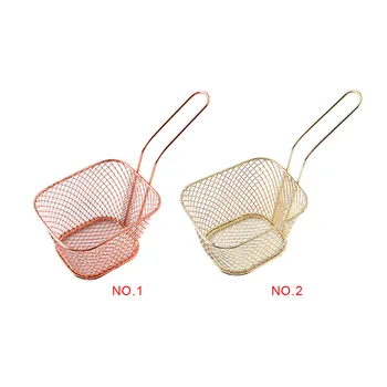 

Square Stainless Steel Chips Frying Basket Strainer Fryer Kitchen Cooking Chef Basket Colander Tool French Fries Basket fried