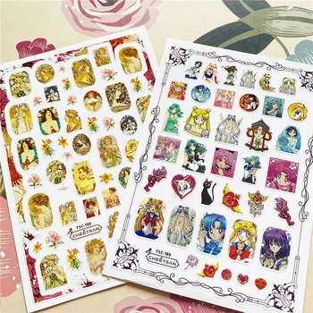 

TSC-165-193 Beautiful girl 3D Back glue Nail decal Nail sticker Nail decoration Nail art Nail ornament