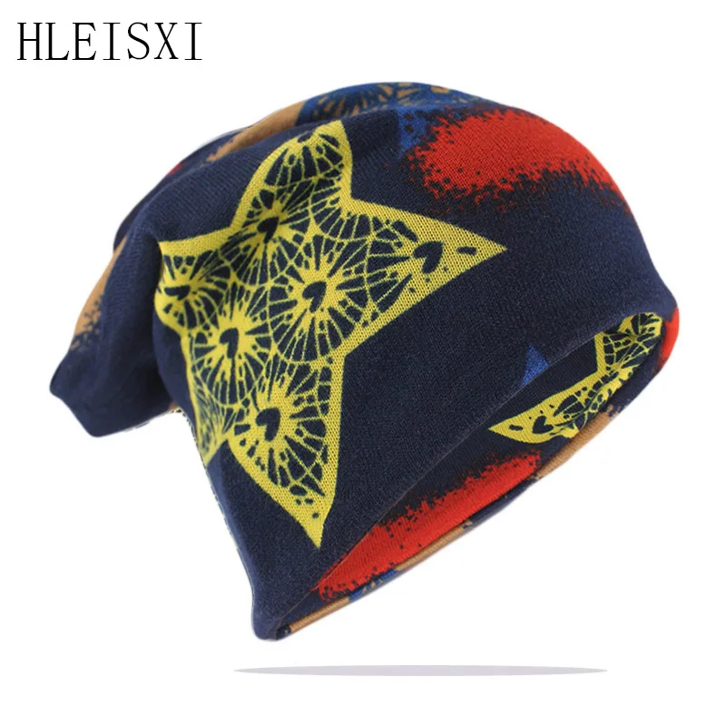 Hip Hop Frauen Beanies Skullies Mode Frühjahr Schönheit Mädchen Hut Knochen Für Dame Casual Floral Gorras Schal Doppel-Verwendet marke Motorhaube
