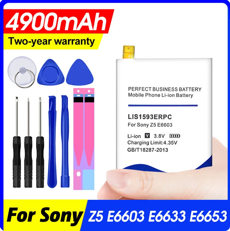 Аккумулятор LIS1593ERPC на 4900 мА · ч для Sony Xperia Z5 E6603 E6653 E6633 E6683 E6883 | Мобильные телефоны и