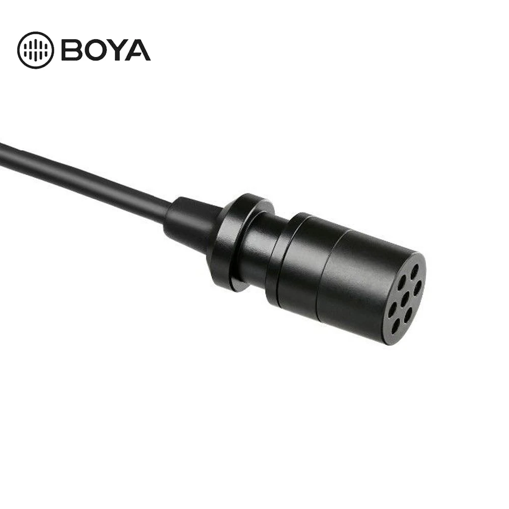 BOYA BY-M8OD Professional Omni-directional XLR Output Clip-On Lapel Condenser Microphone for Camcorder Audio Recorder Video Mic
