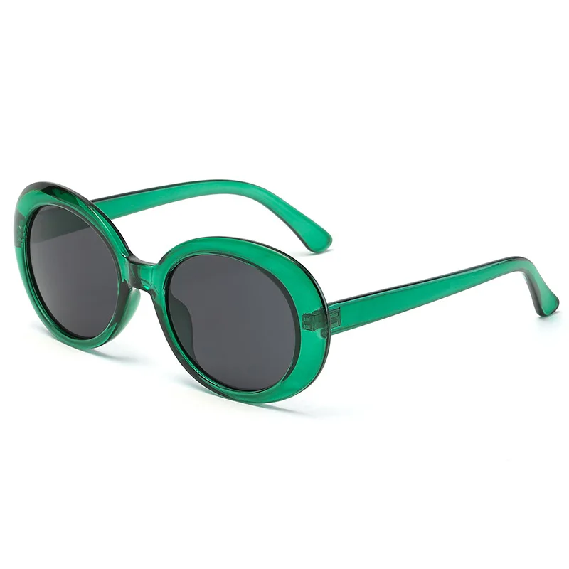 Ретро винтажный Круглый Солнцезащитные очки женские брендовые дизайнерские овальные негабаритные Солнцезащитные очки женские белые черные хип-хоп солнцезащитные очки UV400 - Цвет линз: 1178-2