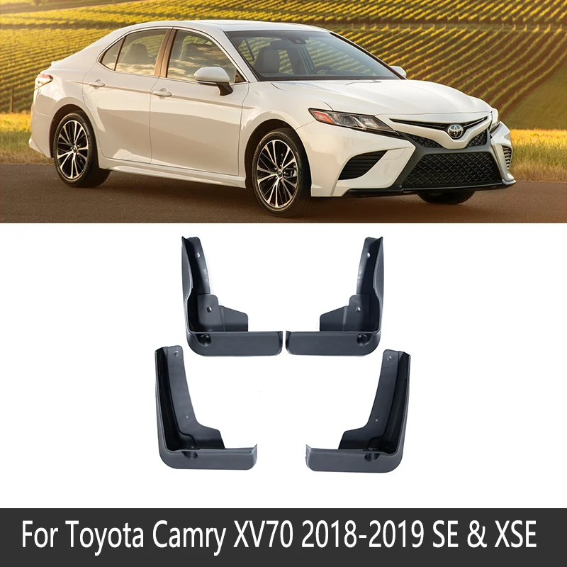 Брызговик для Toyota Camry XV20 XV30 XV40 XV50 XV70 20 30 40 50 70 1997~ Fender брызговик всплеск откидная крышка аксессуары - Название цвета: 18-19 XV70 SE XSE