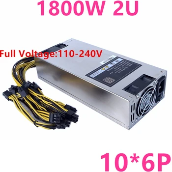 

New PSU For Luote Single Channel 12V Power Supply Wide Voltage 2U Power Supply 1800W