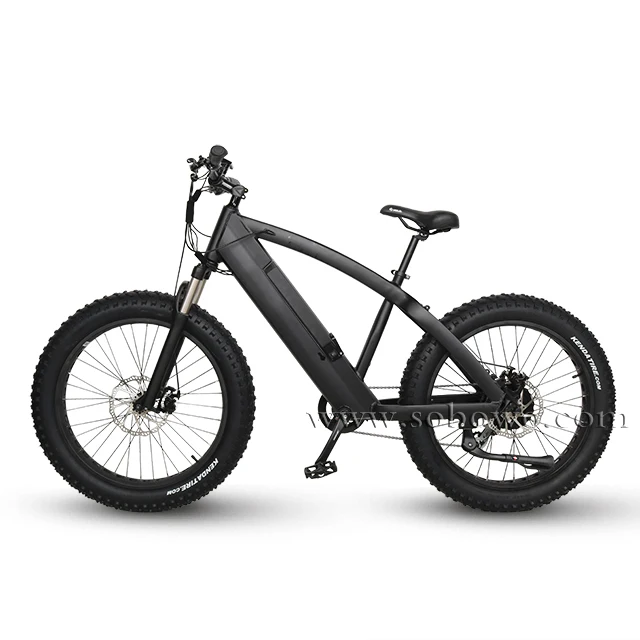 Sobowo Q7-9 26*4 inch patented high quality mountain electric bicycle - Цвет: black