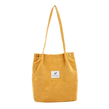

hasp handbags Fashion Women Corduroy Pure Color Shoulder Bag Satchel Tote Hand Bag travel Shopping use pouch 7 color 2020 gifts