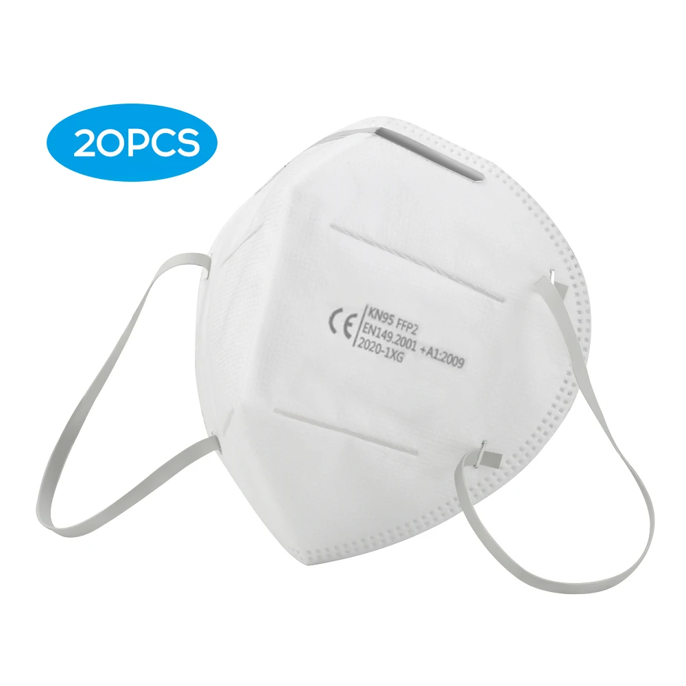 

20PCS FFP2 Mask Face Masks 5Layers 95% Filtration Mouth Cover Dustproof Face Cover Features as FFP3 KN95 N95