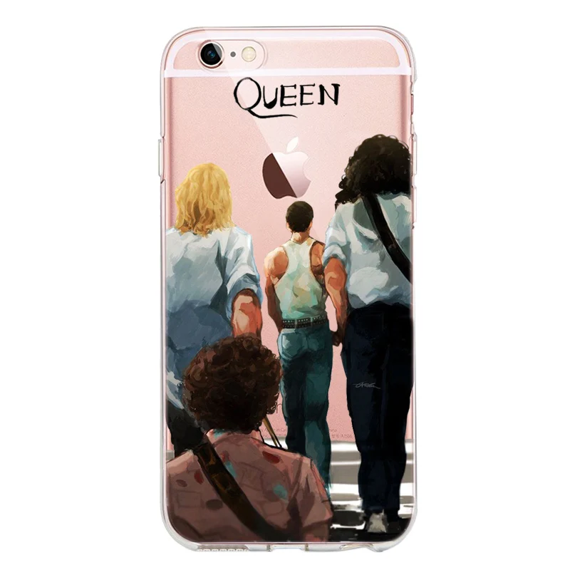 Роскошный брендовый Мягкий силиконовый чехол для телефона Freddie Mercury Queen IPhone XR 5 5S X