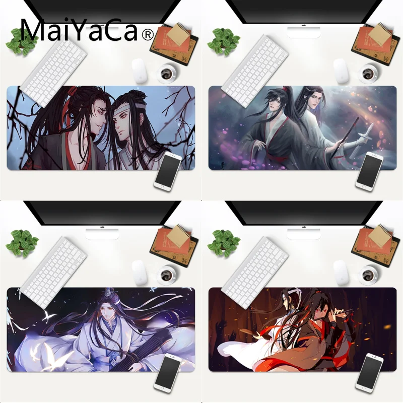 

Anime mo dao zu shi Lock Edge Speed Control Laptop Keyboard Mat Gaming Mouse Mat xl xxl 800x300mm for Lol world of warcraft