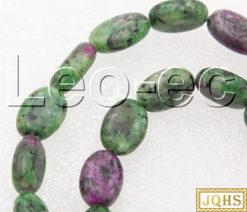 

Natural 10X13mm Oval Green Jade Stone Loose Beads For Jewelry Making Strand 15" DIY V1652