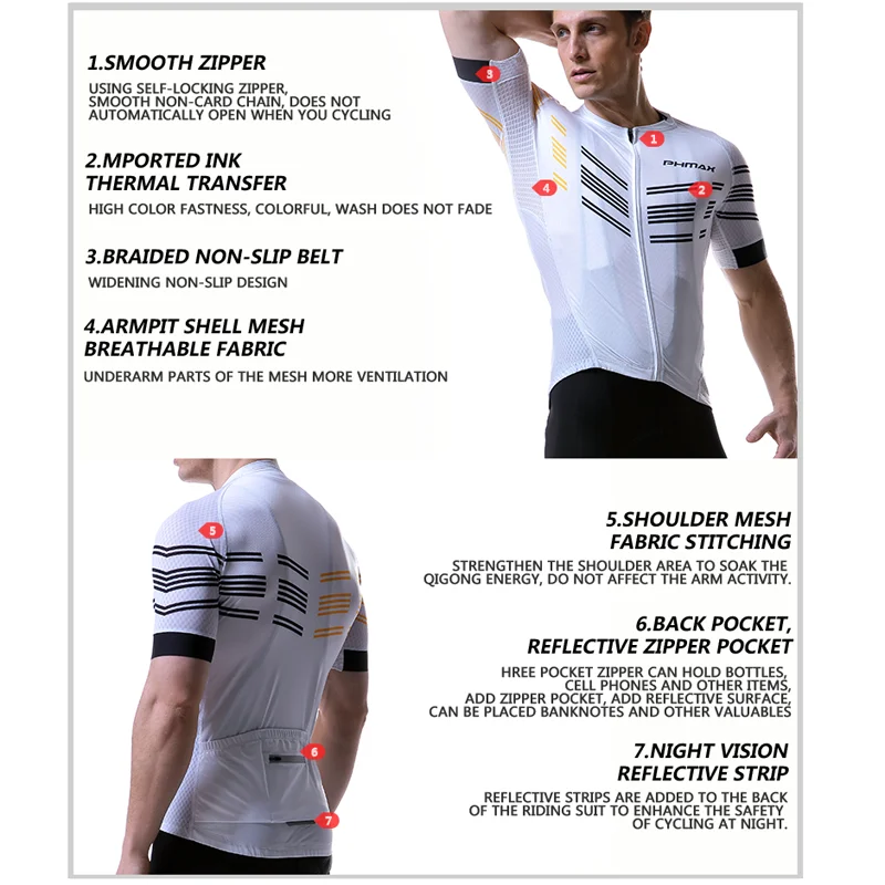 PHMAX Pro Велоспорт Джерси одежда для велогонок Maillot Ropa Ciclismo мужская одежда для велоспорта велосипедная одежда