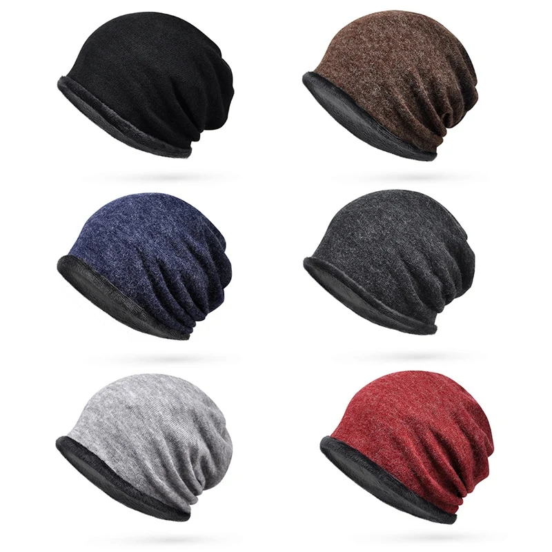 Beanies набор из шапки и шарфа для взрослых Повседневная однотонная эластичная дышащая шапка для шеи Теплая осенне-зимняя верхняя одежда для головы s