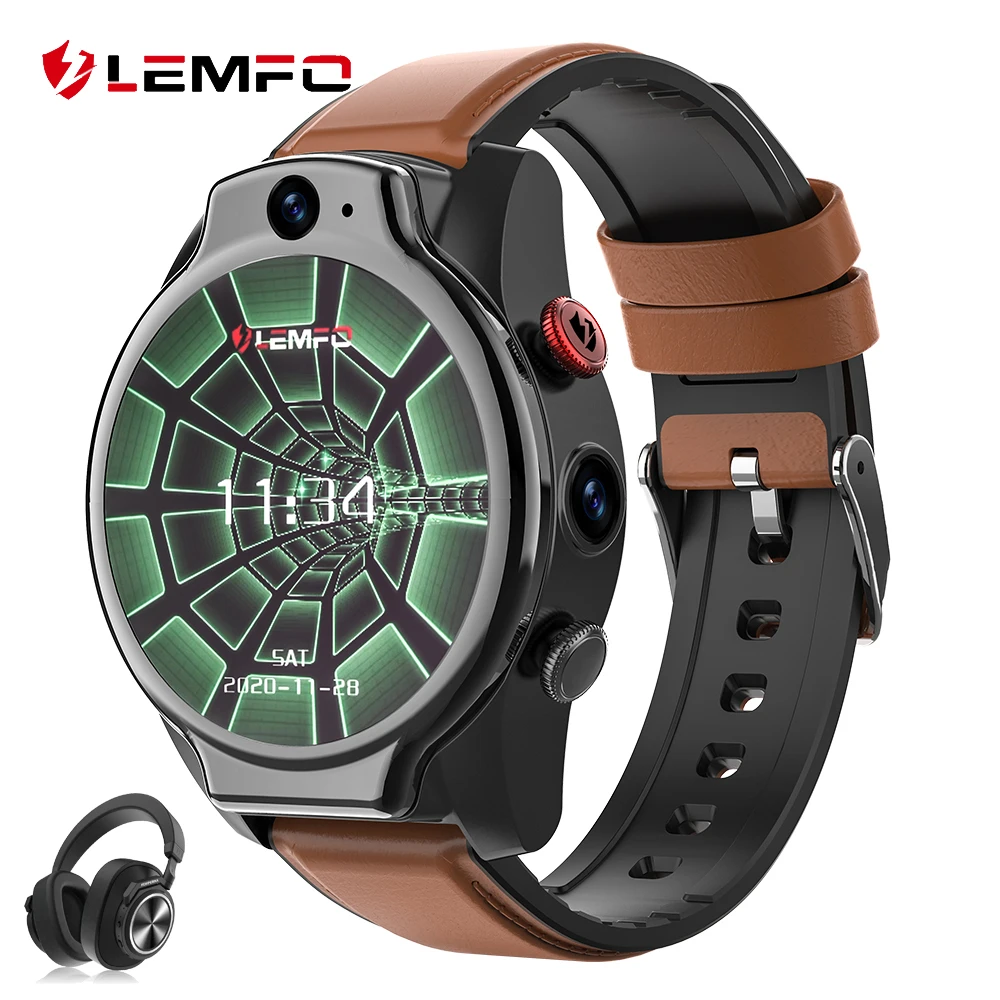 LEMFO LEM14 1.6 Inch Smart Watch Android 10 4GB 64GB IP68 Waterproof 5MP  Dual Camera 1100Mah Big Battery 4G GPS Smartwatch|Smart Watches| -  AliExpress