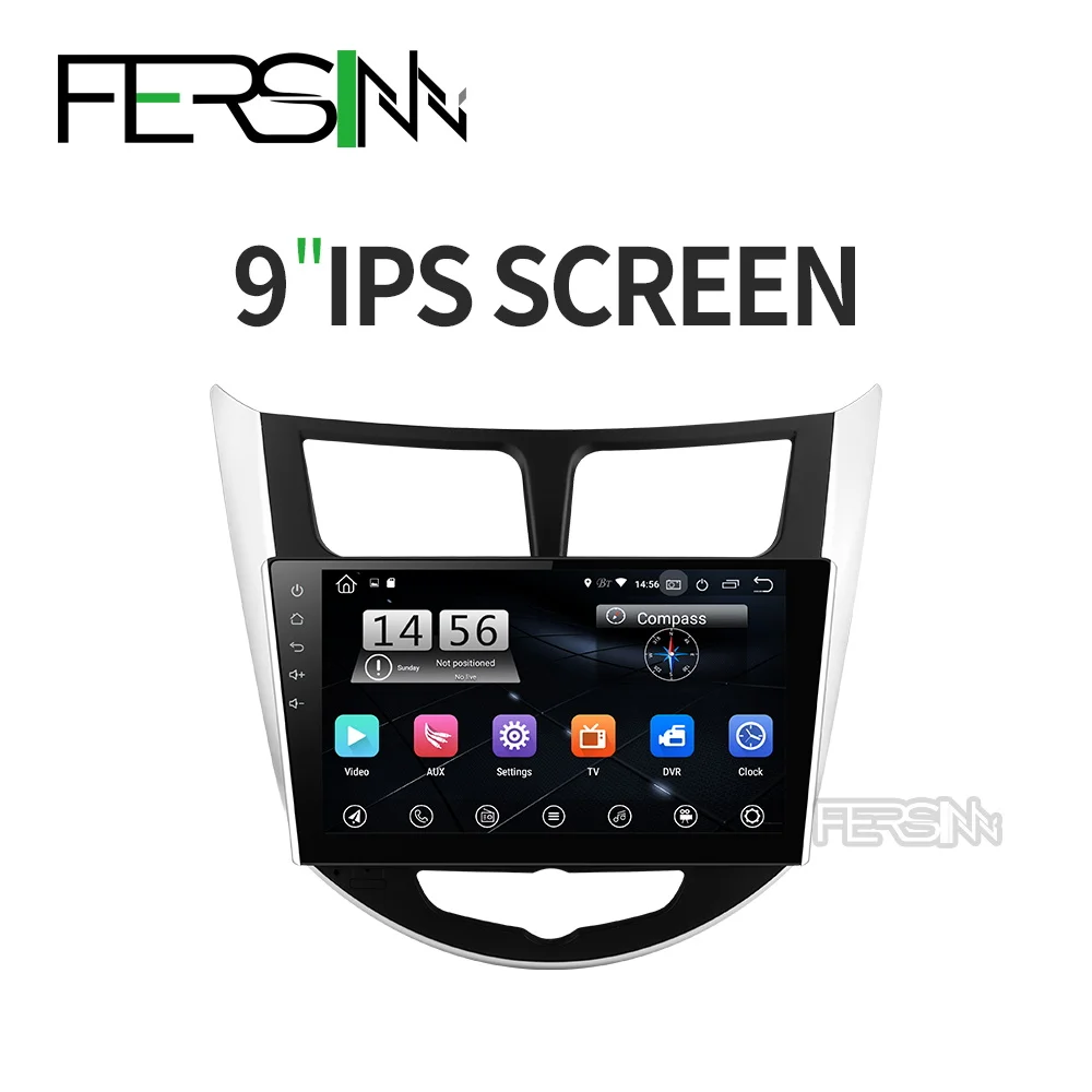 Автомобильный dvd gps плеер для hyundai Solaris Verna Accent автомобильный Радио плеер навигация gps автомобильный dvd PX6 Android 9,0