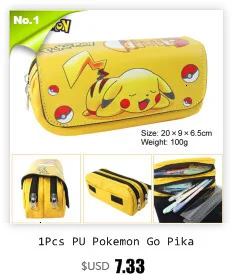 Мультяшный плюшевый чехол с рисунком Пикачу, чехол Bts Pokemon go, чехол для карандашей, бутик, школьные принадлежности, estojo de lapis plumier, канцелярские принадлежности