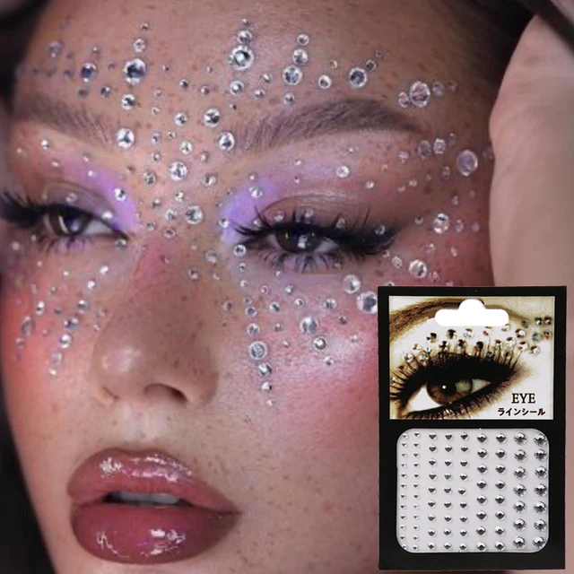 1PC 3D Sexy Crystal Eyes Glitter Face Body DIY Diamond Festival Party Jewel Makeup Tools Eye