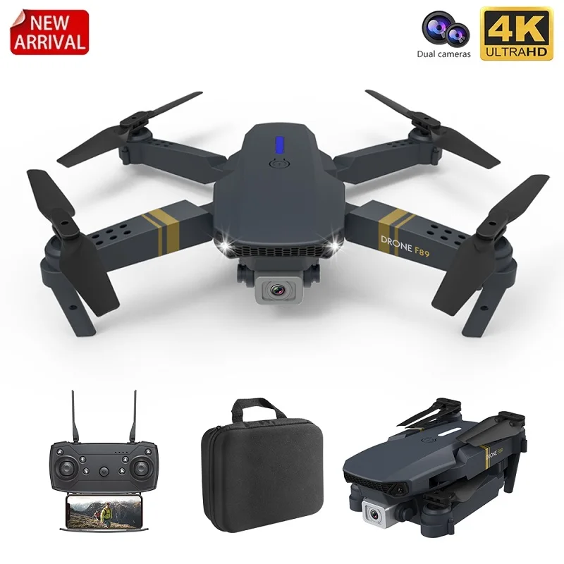 F89 складной Квадрокоптер с широким углом 4K 1080P 720P двойная камера RC Дрон