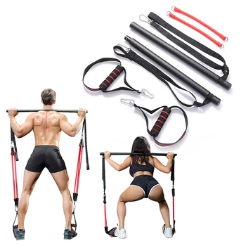 

Muscle Tension Bar Workout Resistance Bands Rubber Loops Trainer Gym Pull RopeYoga Pilates Stick Body Workout Fitness Equipment