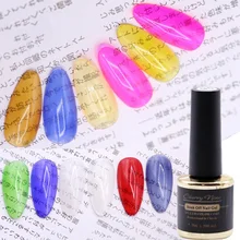 Гель для ногтей из янтарного стекла 7 мл Кристальный мармеладный желе прозрачный здоровый цвет лак для ногтей клей кристалл фототерапия УФ-гель для ногтей