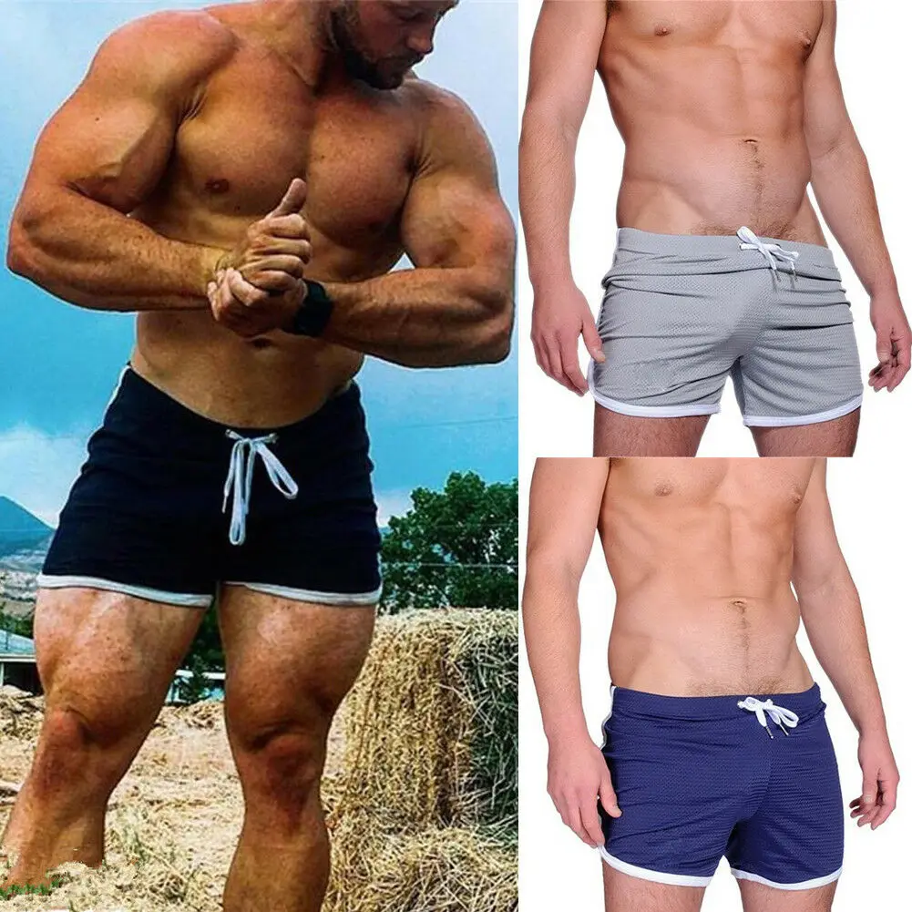 

Men's GYM Shorts Training Running Sport Workout Casual Jogging Breathable Pants Trousers