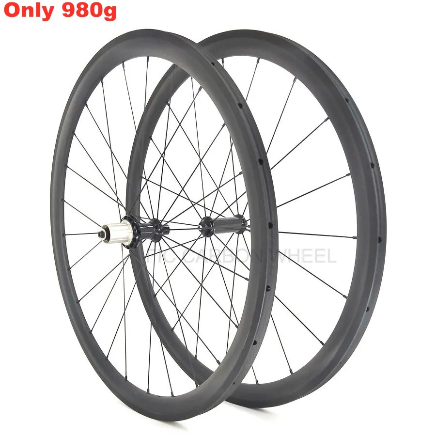 Ultralight 980g Carbon Fic 24mm 38mm Depth Tubular Basalt Brake Wheel