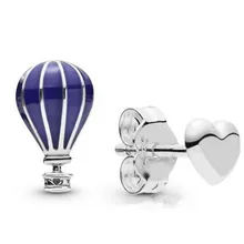 Оригинальные 925 пробы серебряные серьги Pan Air Balloon& Heart, серебряные серьги-гвоздики для женщин, свадебный подарок, хорошее ювелирное изделие