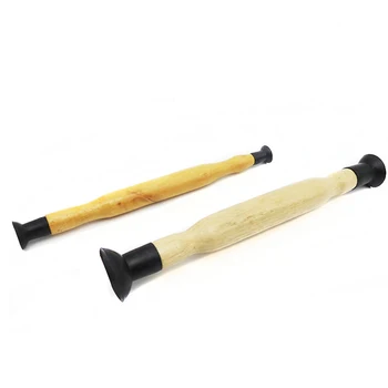 

2pcs Hand Wooden Grip Repair Engine Motorcycle Cylinder Lapping Sticks Dust Suction Cup Replacement Accessories Tool Auto