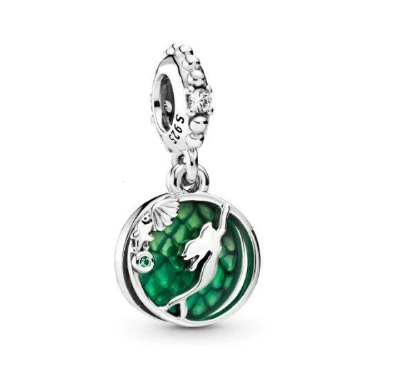 925 пробы, серебряная, прозрачная, синяя сверкающая корона, о-образный Шарм, безопасная цепочка, подходит для браслета Pandora,, для женщин, сделай сам, ювелирное изделие - Цвет: PD552