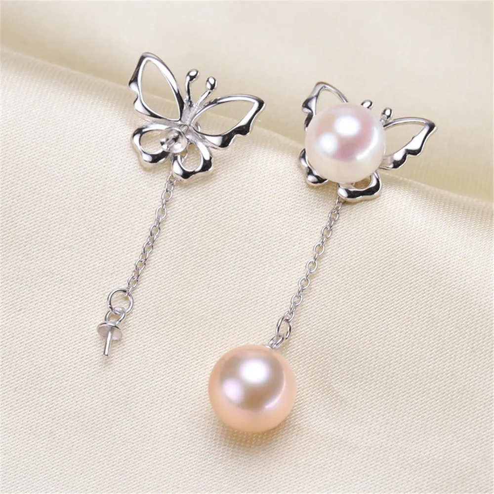 

Handmade Jewelry Earrings Fittings Silver Earring Hook Claps Accessories For Women Pearls Earring Making Free Shipping