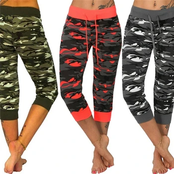

Fashion Women Camouflage Harem Pants Casual Female Leggings Slim Cropped Trousers women's Clothing