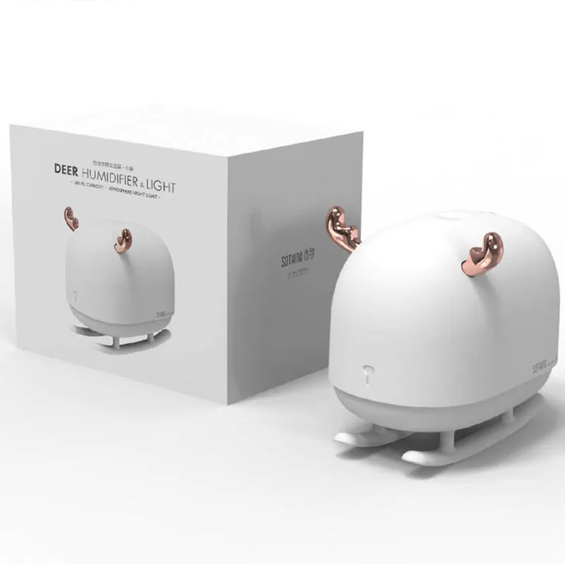Увлажнитель воздуха Xiaomi Mijia SOTHING в форме оленя 260 мл тихий увлажнитель USB зарядка