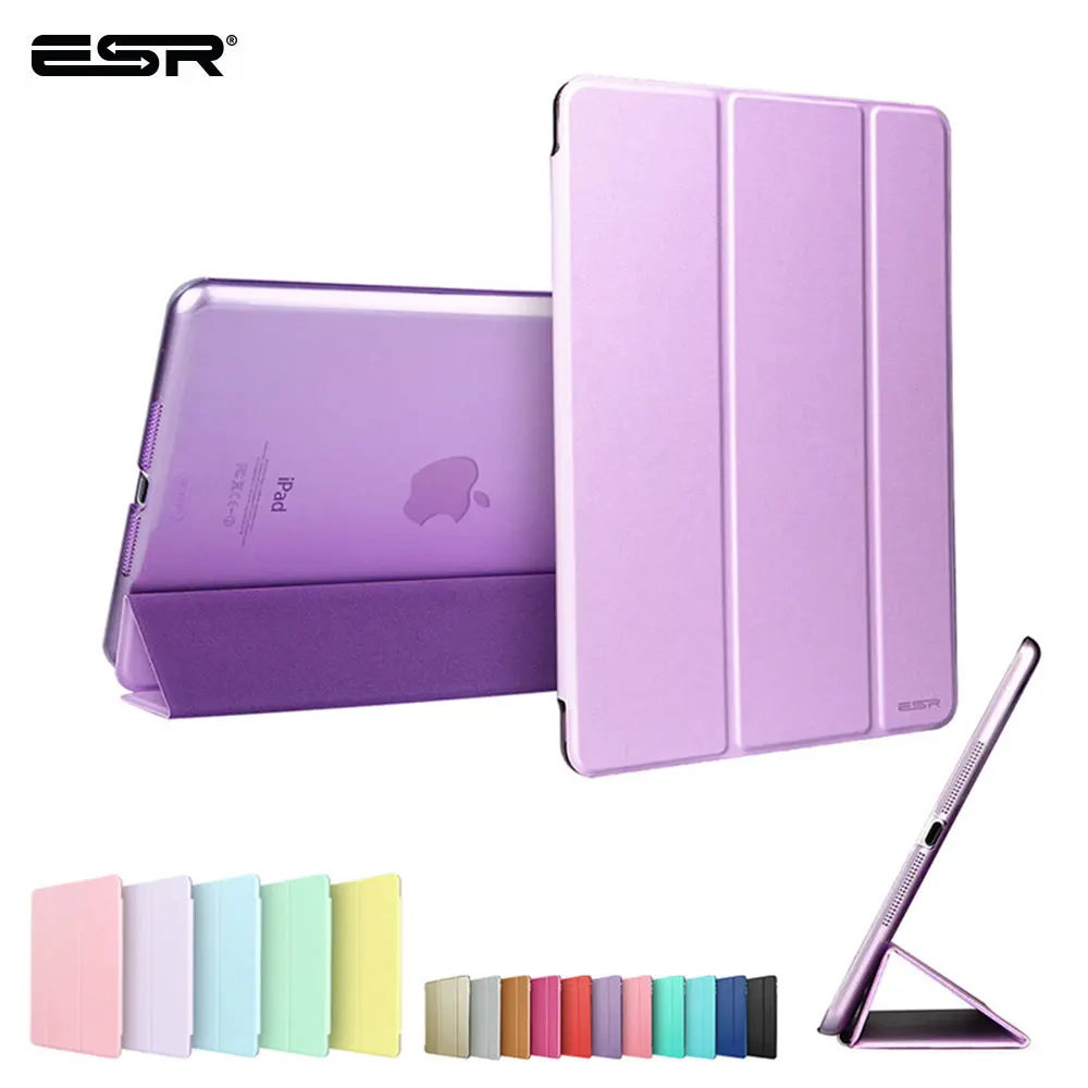 Чехол ESR для iPad Mini 1 2 3 трифолд смарт чехол ультра тонкий PU кожаный Прозрачный