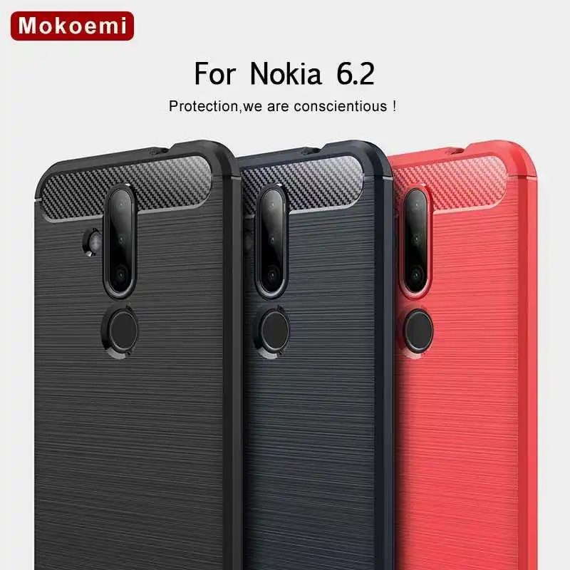 

Mokoemi Fashion Shock Proof Soft Silicone 6.39"For Nokia 6.2 Case For Nokia 6.2 Cell Phone Case Cover