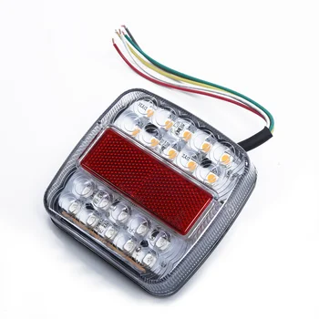 

Bright Light Lamp License Plate Trailer Caravans ABS DC 12V 2Pcs Set Stop Tail Reverse Indicator Shock Resistant