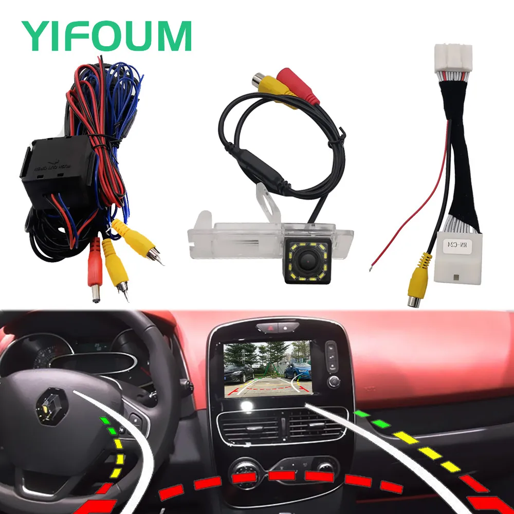 Fisheye Dynamic Trajectory HD Car Rear View Backup Camera For Renault Clio 4 IV MK3 MK4 2012-2018 & Original Factory Screen