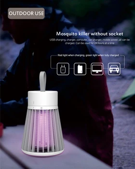 

Home Electric Mosquito Repellent Killer LED Ultraviolet Light Electronics Photocatalyst Trap Lamp Silent Killing Pest Garden
