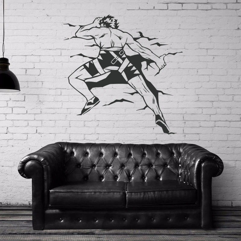 DCTAL Climbing Sticker Climbers Decal Extreme Sports Posters Vinyl Wall Decals Parede Decor Mural Climbing Sticker