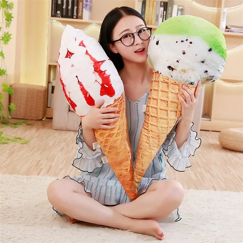 

Model Ice Cream Pillow Creative Douyin Funny Summer Cone Cushion Activity Decoration Toy
