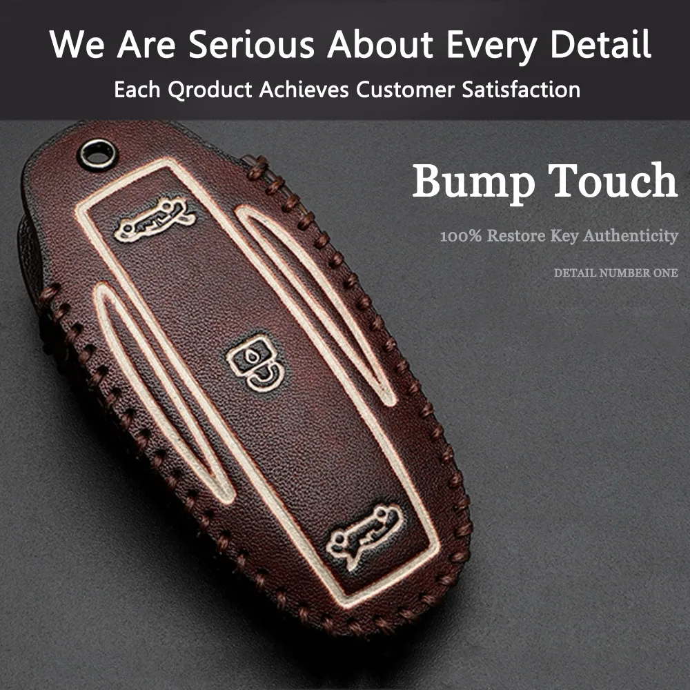 Hot Sale Car Key Set Bag Wallet For Tesla Model X Remote Key Shell High Quality Leather Case Cover Holder key Pouch car styling