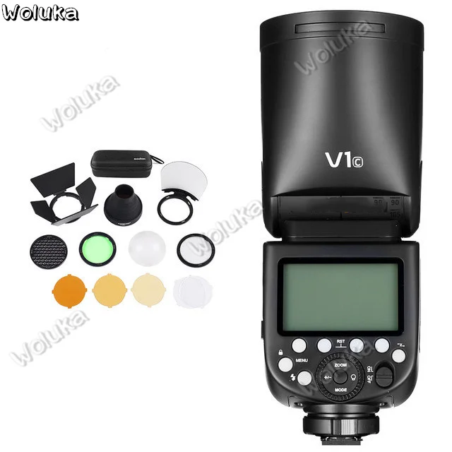 Godox V1 Flash V1C V1N V1S V1F V1O ttl 1/8000s HSS литиевая батарея Speedlite Flash для C/N/S/F/O CD50 T03