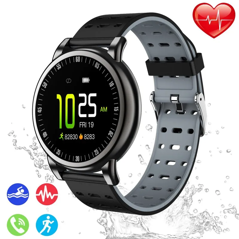 Smart Watch For Android IOS Phone 2019 Version IP68 Waterproof Activity Fitness Tracker Watches Health Exercise With Heart Rate